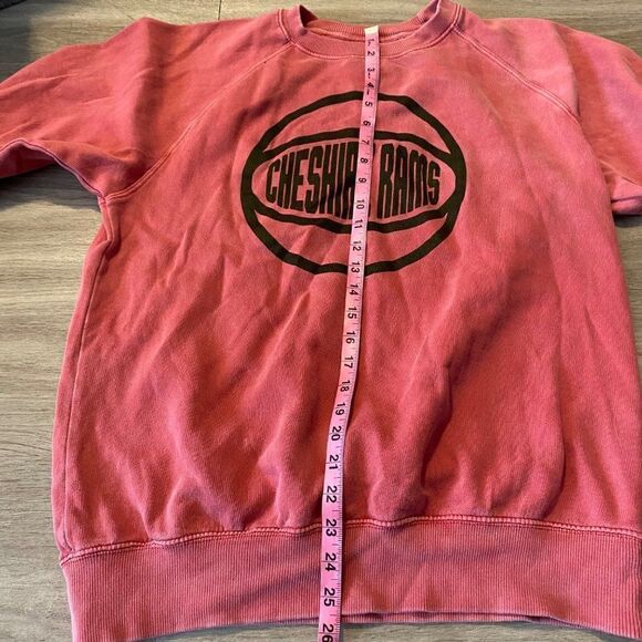 Fan Cloth women's cheshire rams faded graphic long sleeve pullover sweater lrg - Picture 4 of 7